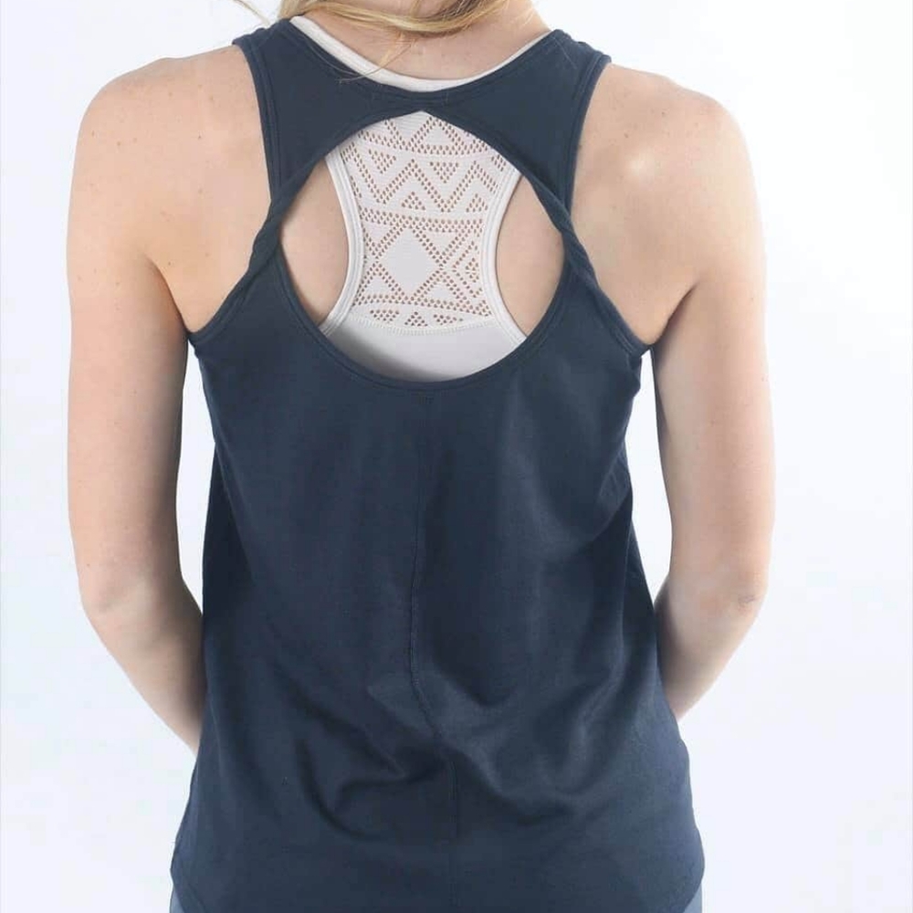 Zyia black twist tank